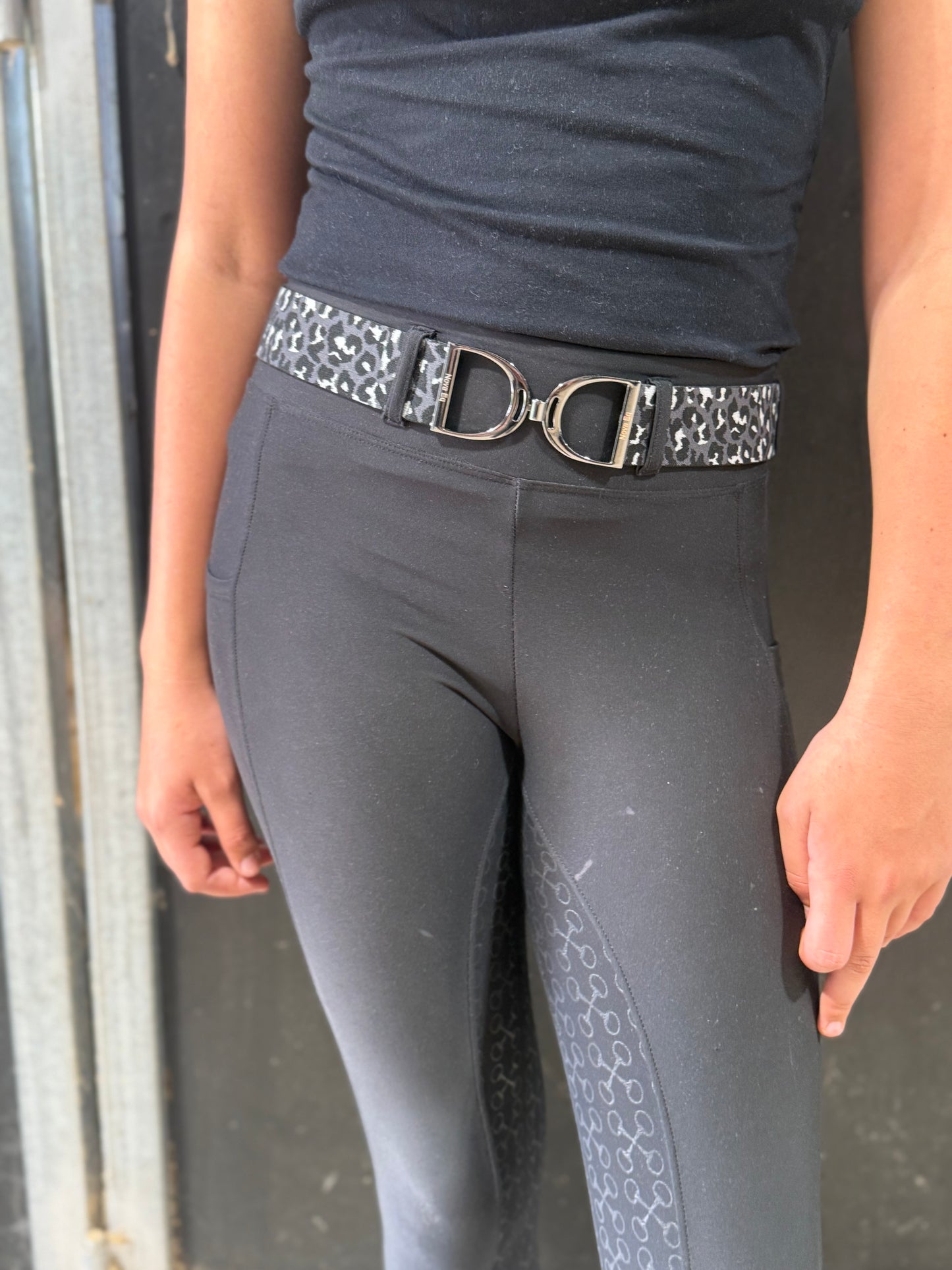 Adults Animal Print Stirrup Belt
