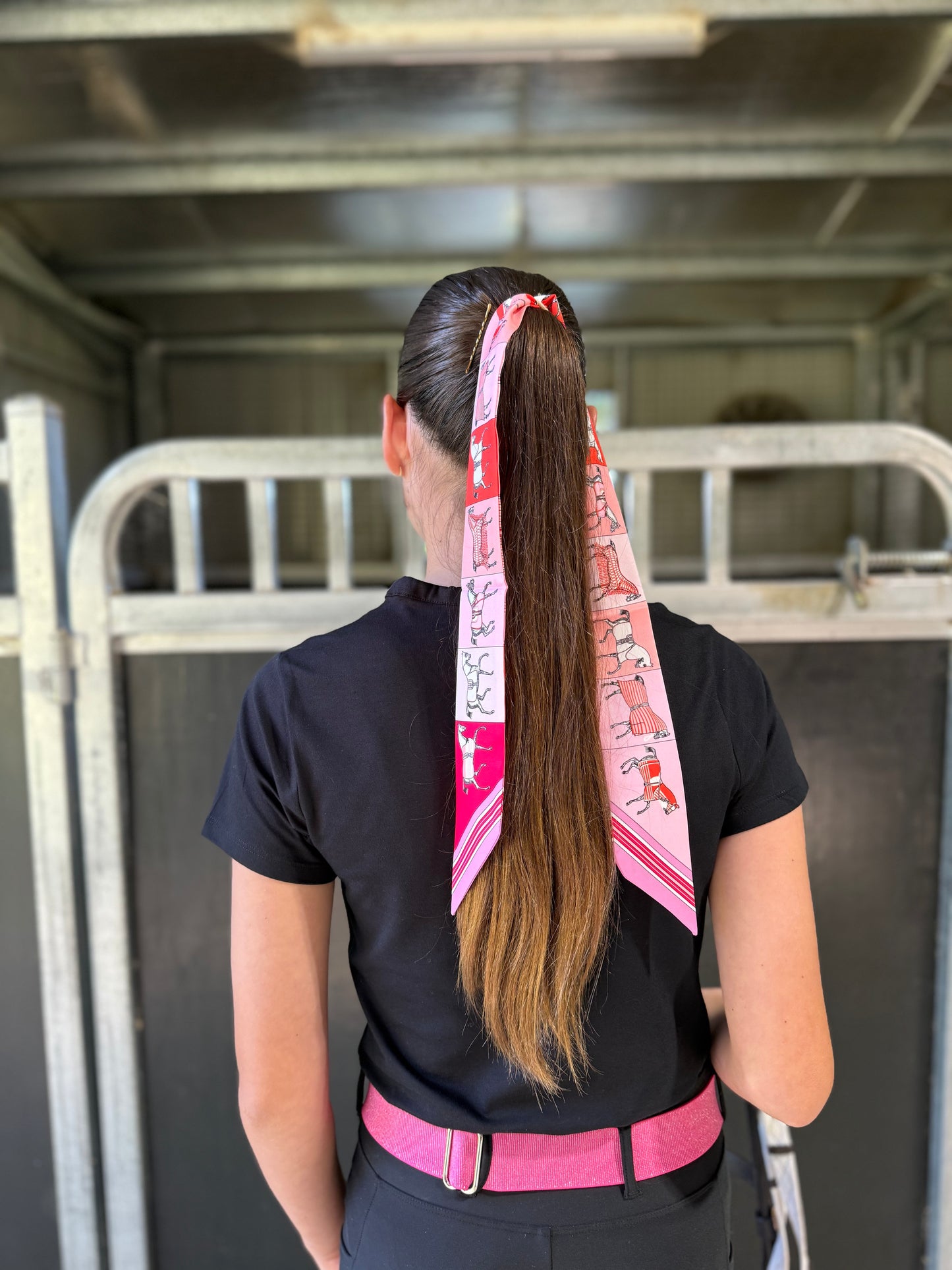Hair Tie Pink Horse