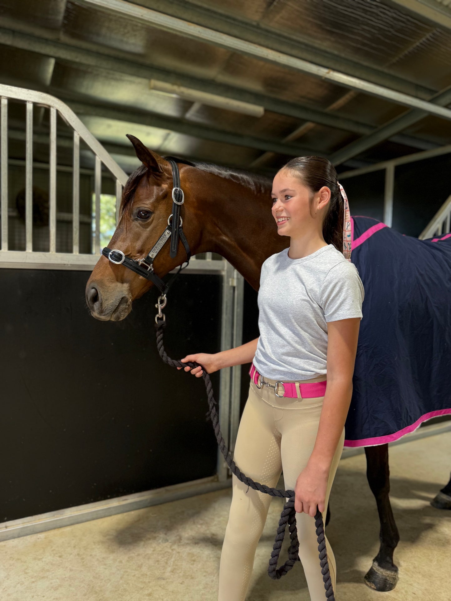 Child’s Pink Snaffle Bit Belt