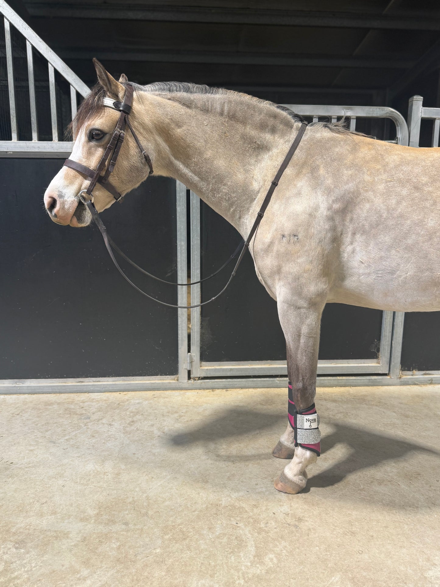 Pony Size Pink/Silver Boots