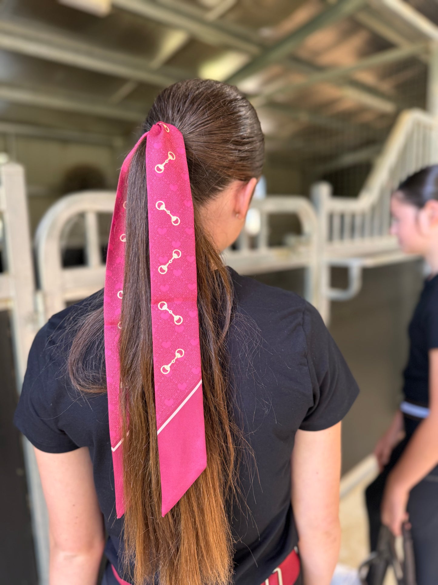Hair Tie Dark Red Bits