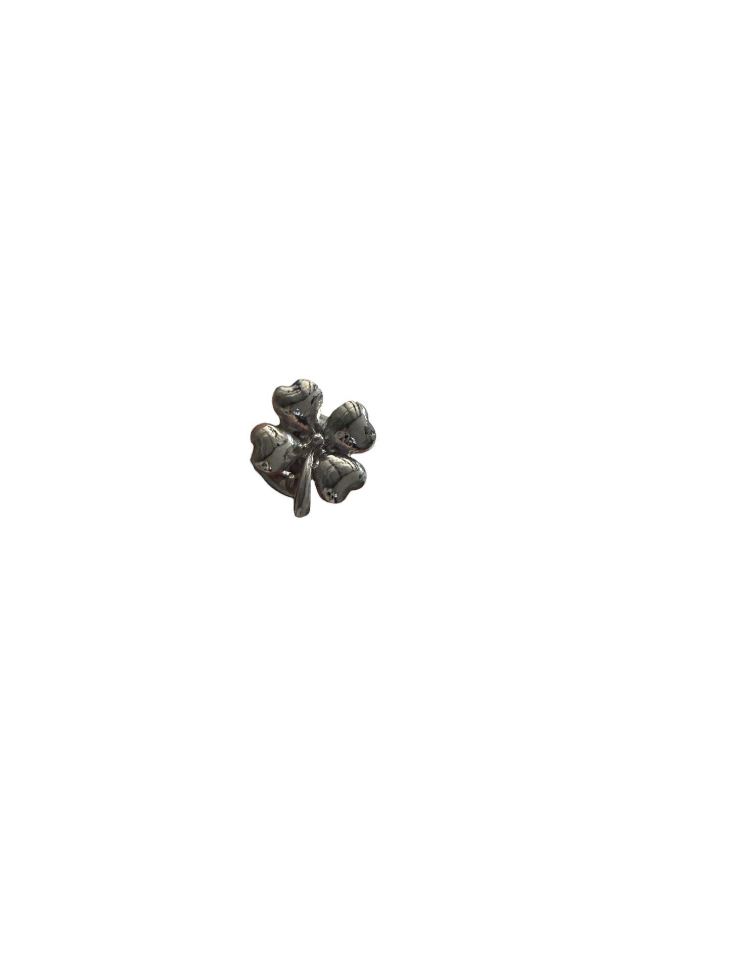 Silver Clover Pin