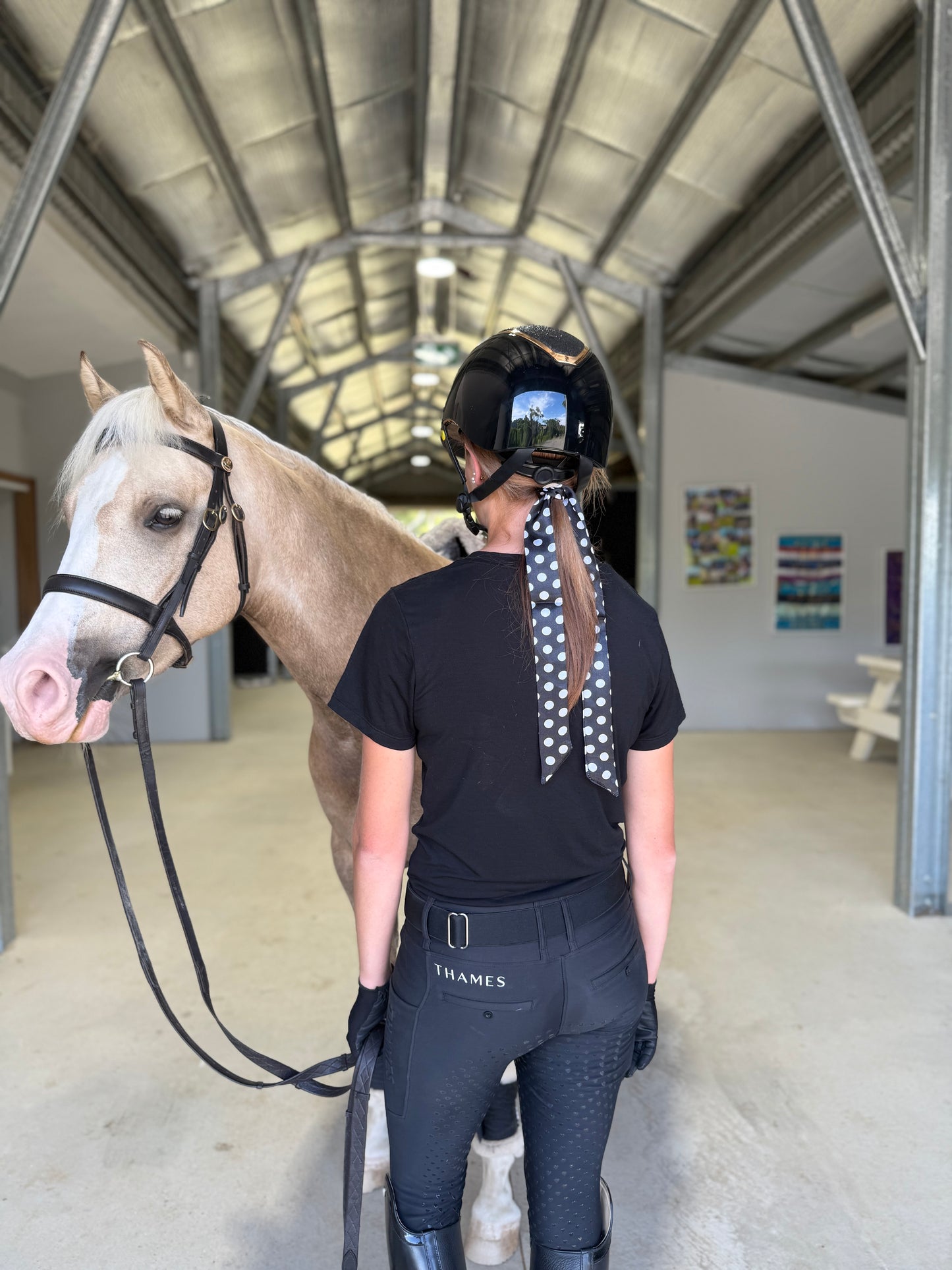 Black/White Hair Tie