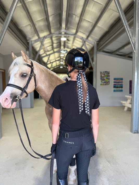 Black/White Hair Tie