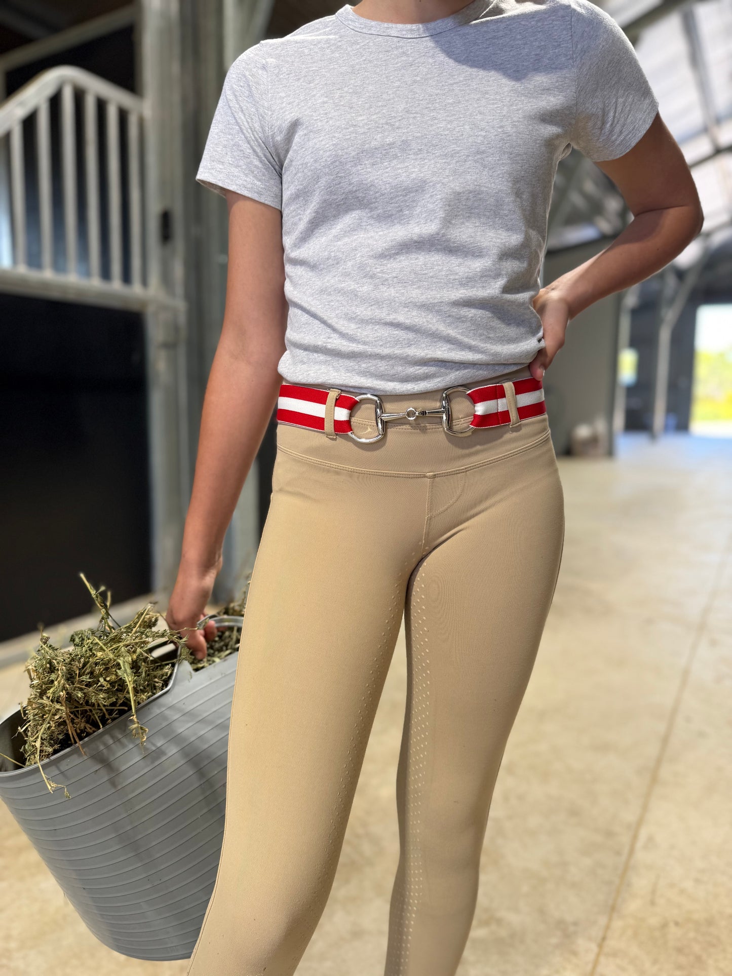 Child’s Red/White Snaffle Bit Belt