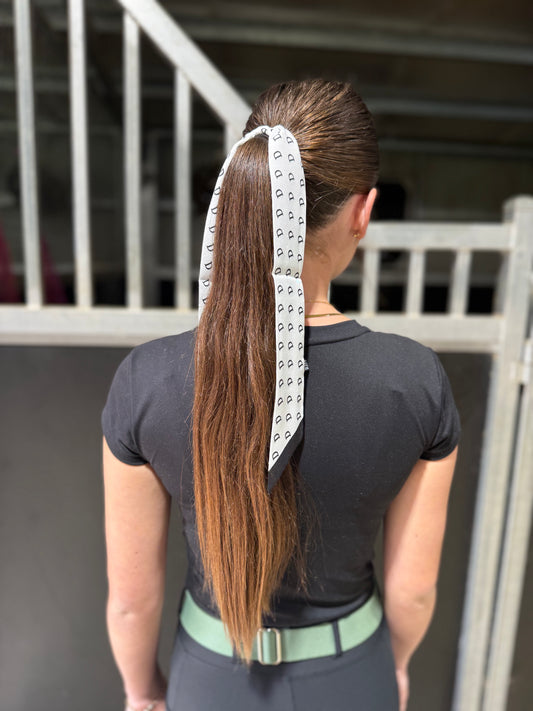 Hair Tie White/Black