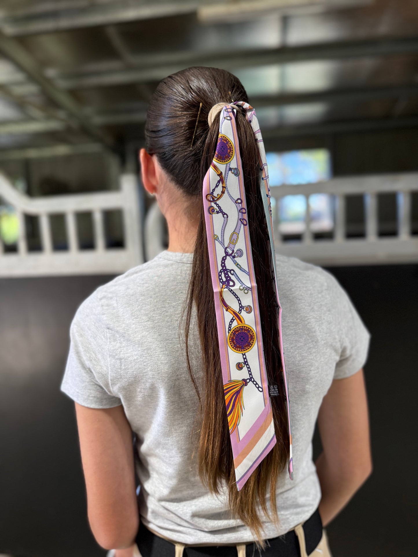 Hair Tie Purple Horse