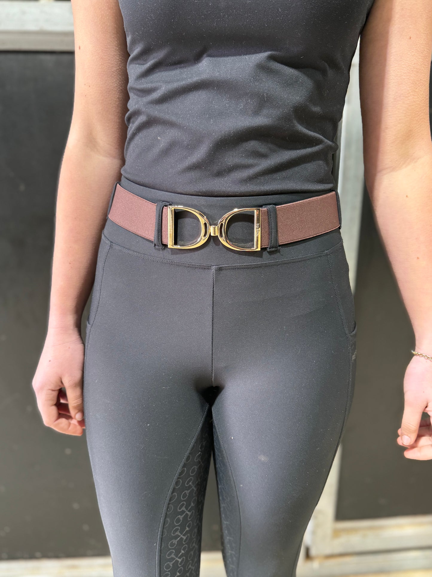 Adults Chocolate Brown Stirrup Belt