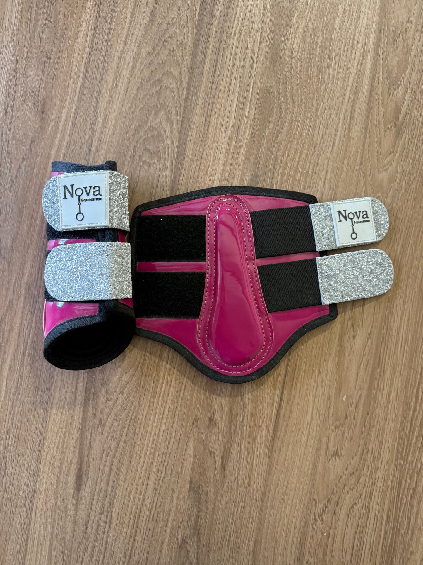 Pony Size Pink/Silver Boots