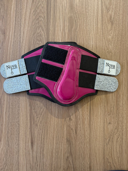 Pony Size Pink/Silver Boots