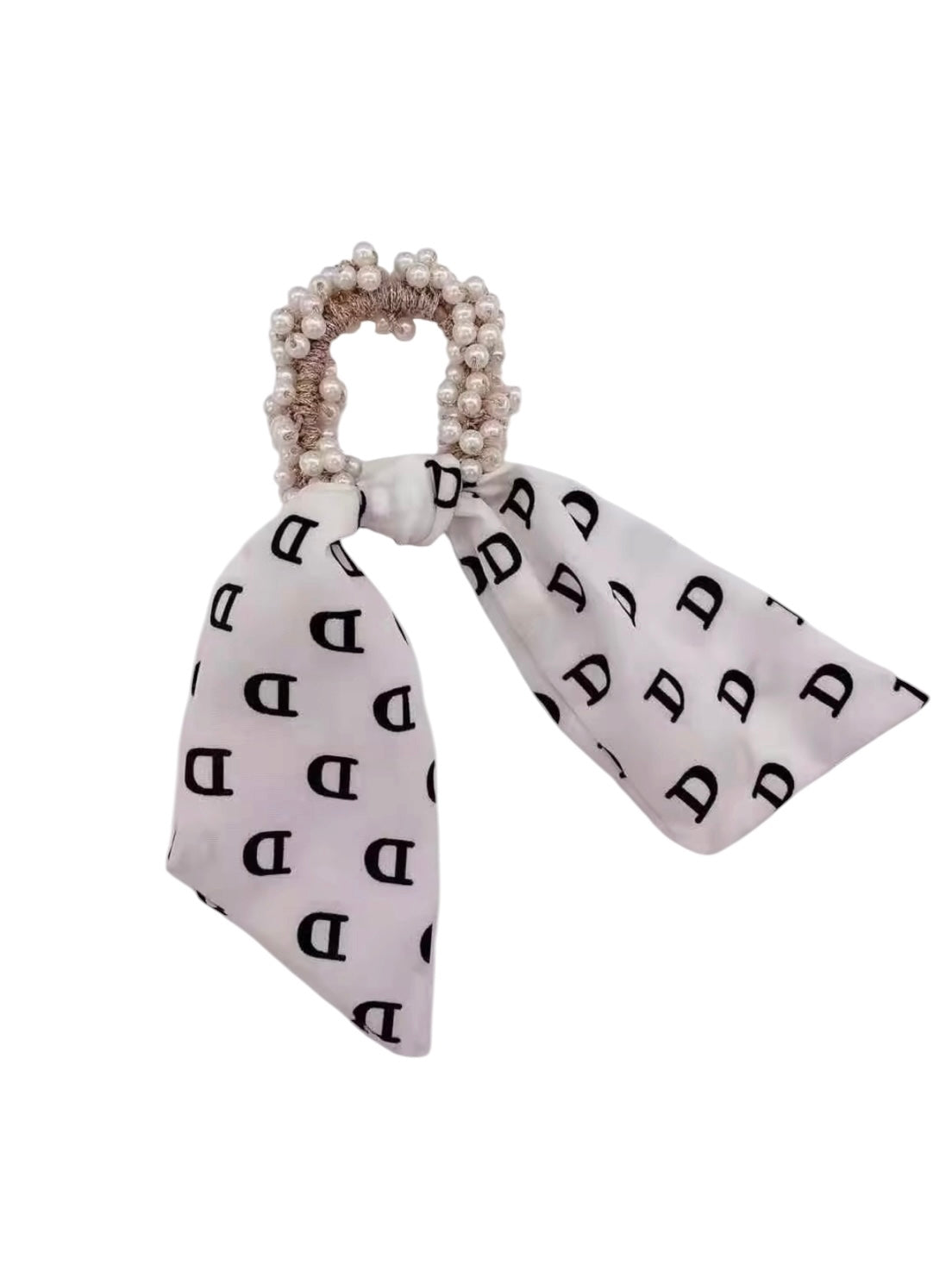 White Pearl Scrunchie