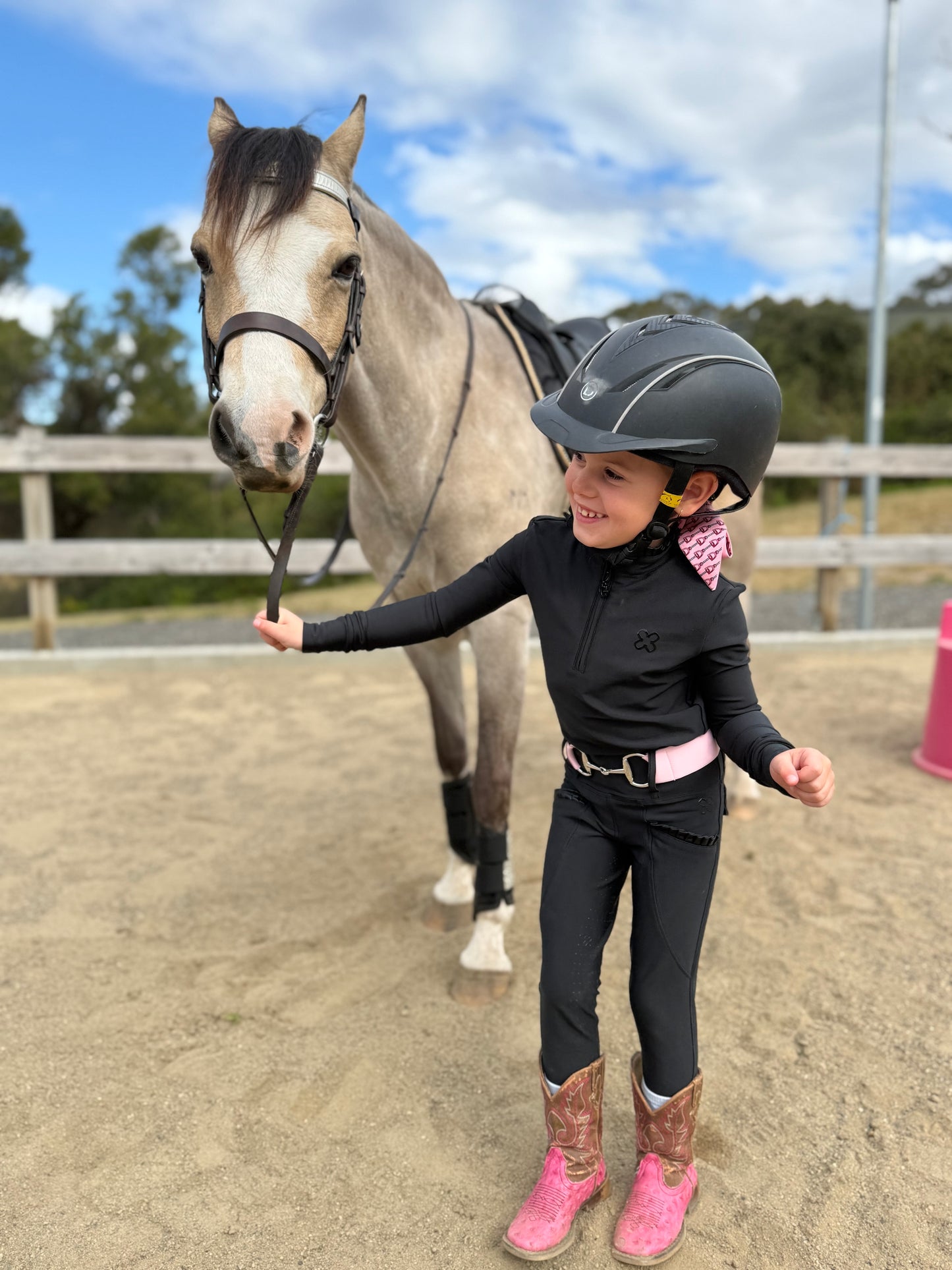 Child’s Baby Pink Snaffle Bit Belt