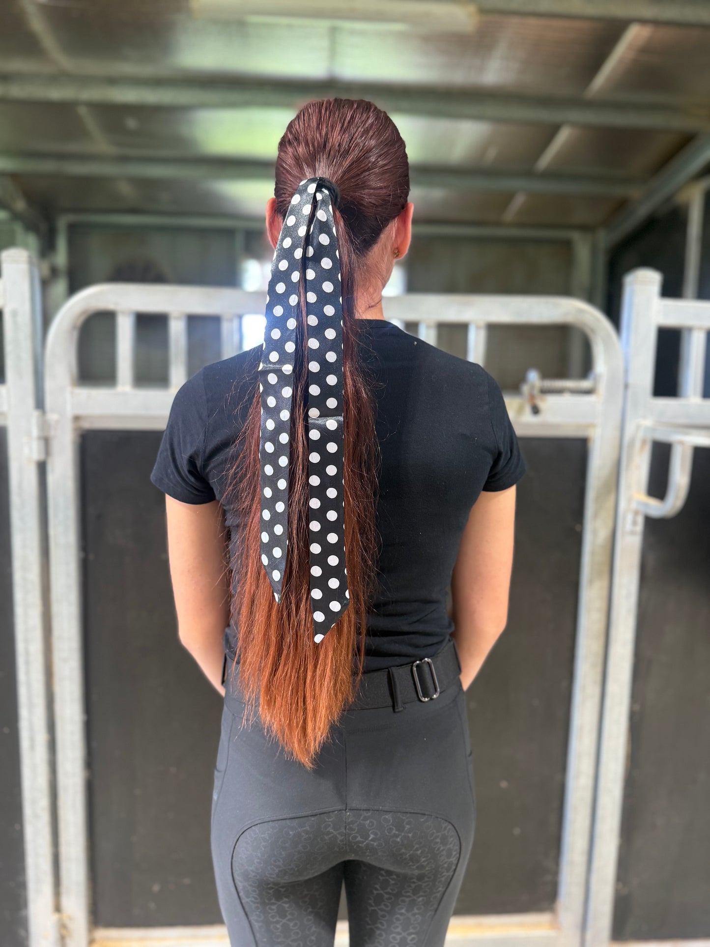 Black/White Hair Tie