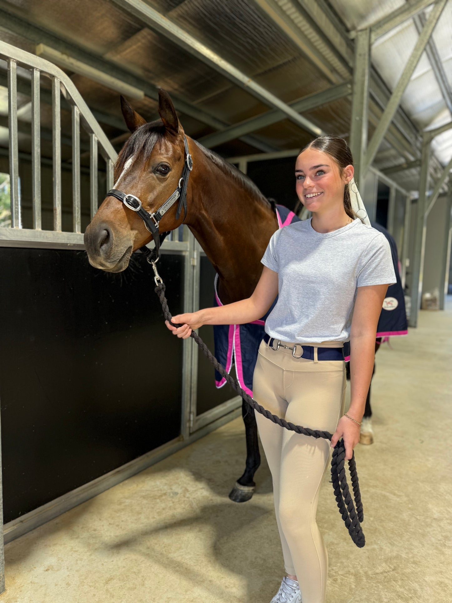 Child’s Navy Snaffle Bit Belt