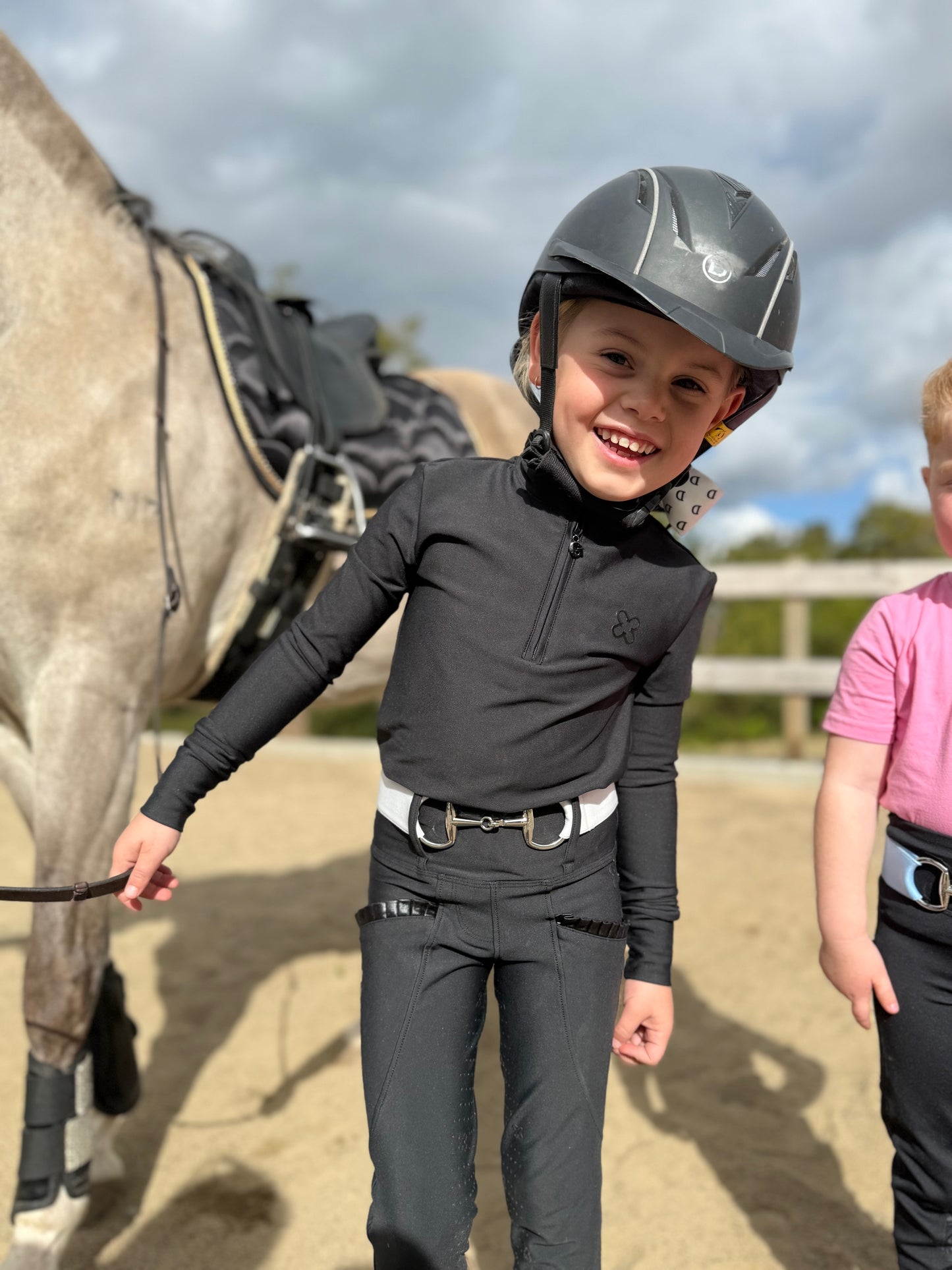 Child’s White Snaffle Bit Belt